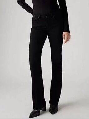 LEVI'S Women’s Classic Bootcut Black Jeans Stretch Denim Sz 10 Short (30X30) NWT